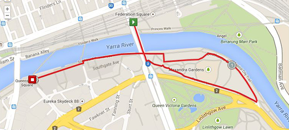 Sun Tour Stage 1 map